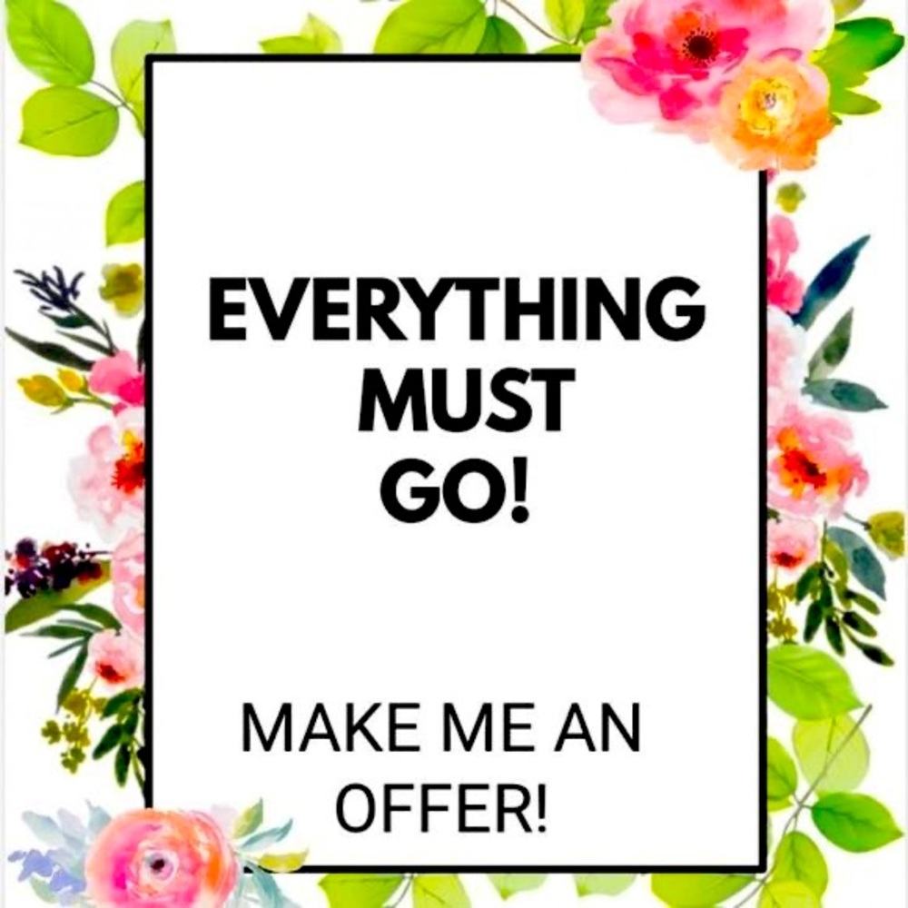 CLOSET CLEAR OUT SALE!!! Everything must go! Bundle & Save! Make Me An Offer!!!
